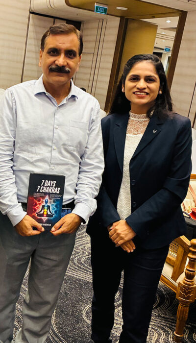 Riya Mehta with Professor Dr. Shashikant Sharma From Himachal Pradesh University